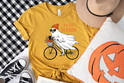 Cute Halloween Ghost Shirt Png, Fall, an Illustration by Libby Wishes (Thumbnail 5 of 6)