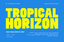 Tropical Horizon - Bold Sans Display