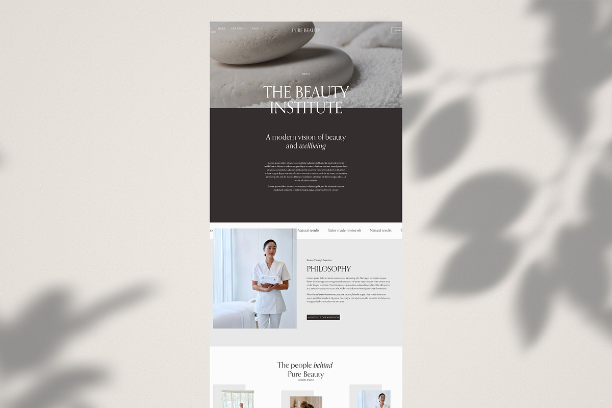 Luxury Beauty Squarespace Template, a Squarespace Template by Studio Marmotte (Photo 3 of 12)
