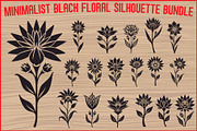 Floral Outline Vector Pack, an Illustration by yasushie (Thumbnail 1 of 21)