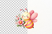 Bear and Honey Bee Clipart Set, an Animal Illustration by Nicolle's Colorful Art (Thumbnail 7 of 7)