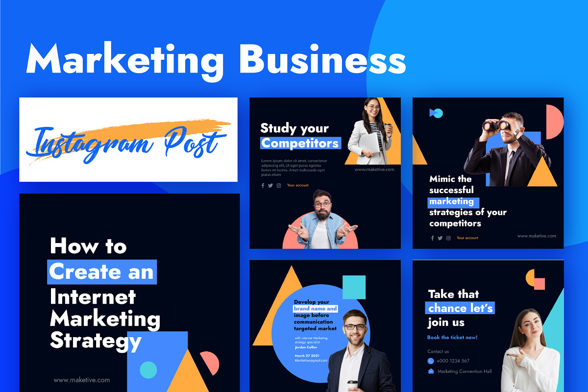 Marketing Business Carousel, a Social Media Template by FoxStore (Photo 1 of 2)