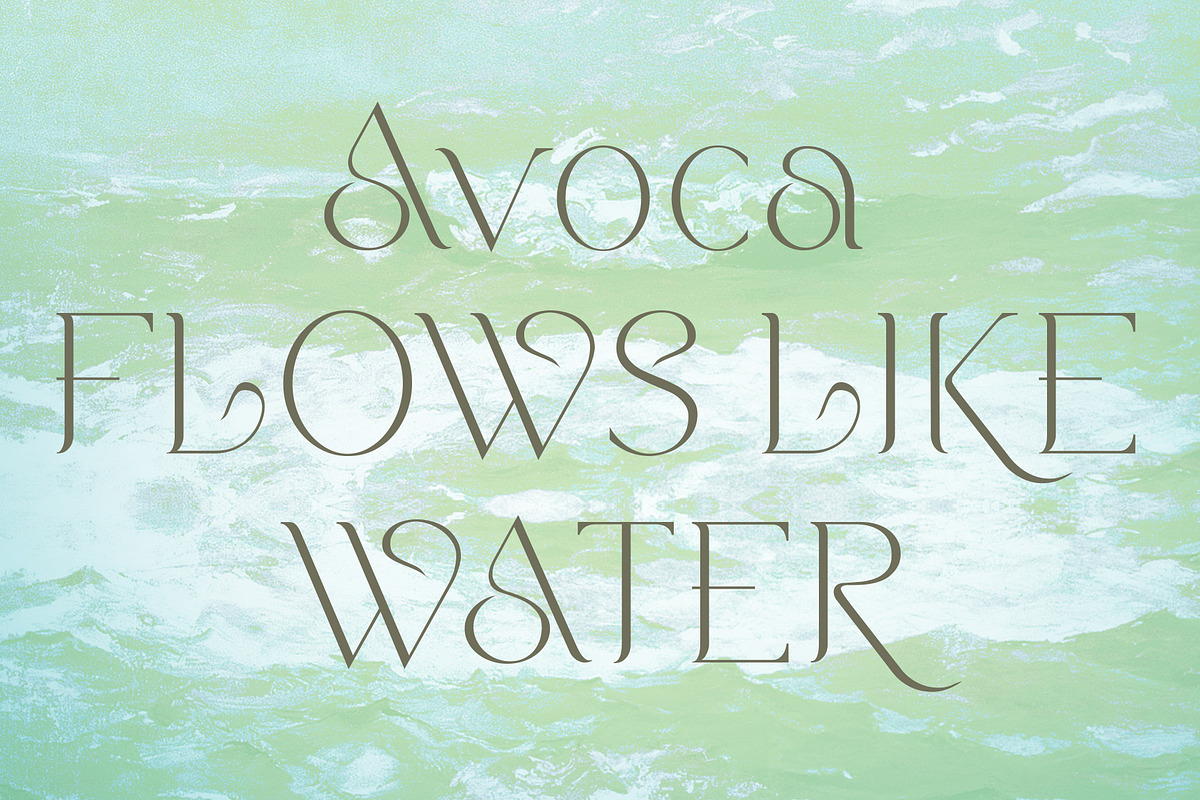 Avoca. Stunning Social Media font, a Serif Font by LostandFoundry (Photo 4 of 6)