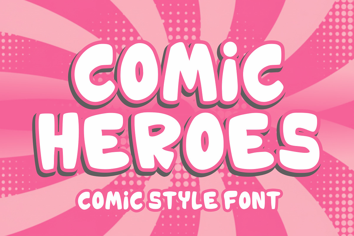 Comic Heroes, a Font by Limited.studio (Photo 1 of 5)