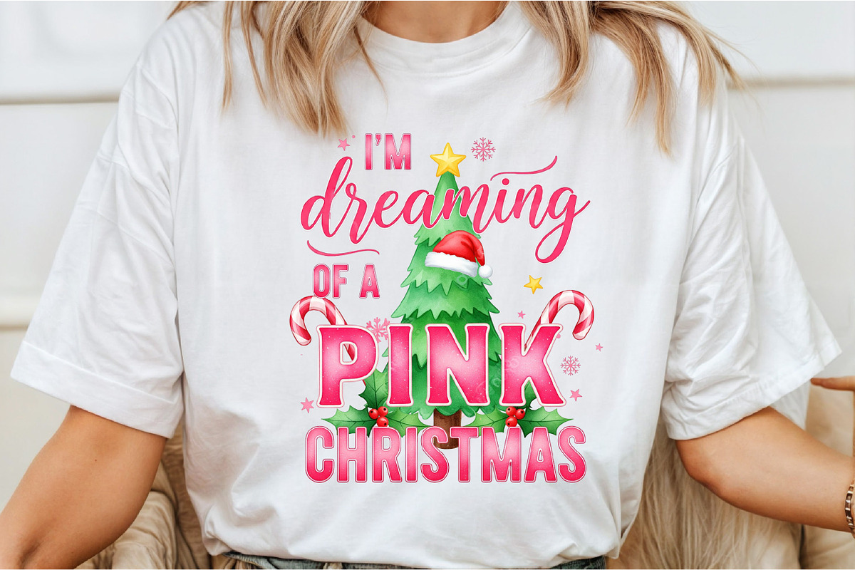 i'm dreaming of a pink christmas, an Illustration by DreamCafeArt (Photo 2 of 6)