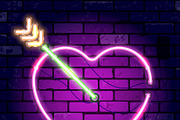 Valentines Day Neon Signboards, a Decorative Illustration by TAlex (Thumbnail 6 of 6)