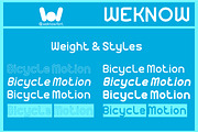 Bicycle Motion font, a Sans Serif Font by weknow (Thumbnail 7 of 8)