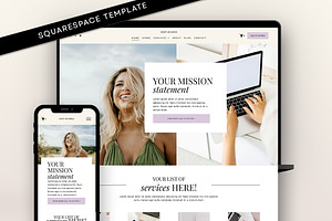 Luxury Squarespace Template 7.1, a Squarespace Template by Template Twist Shop