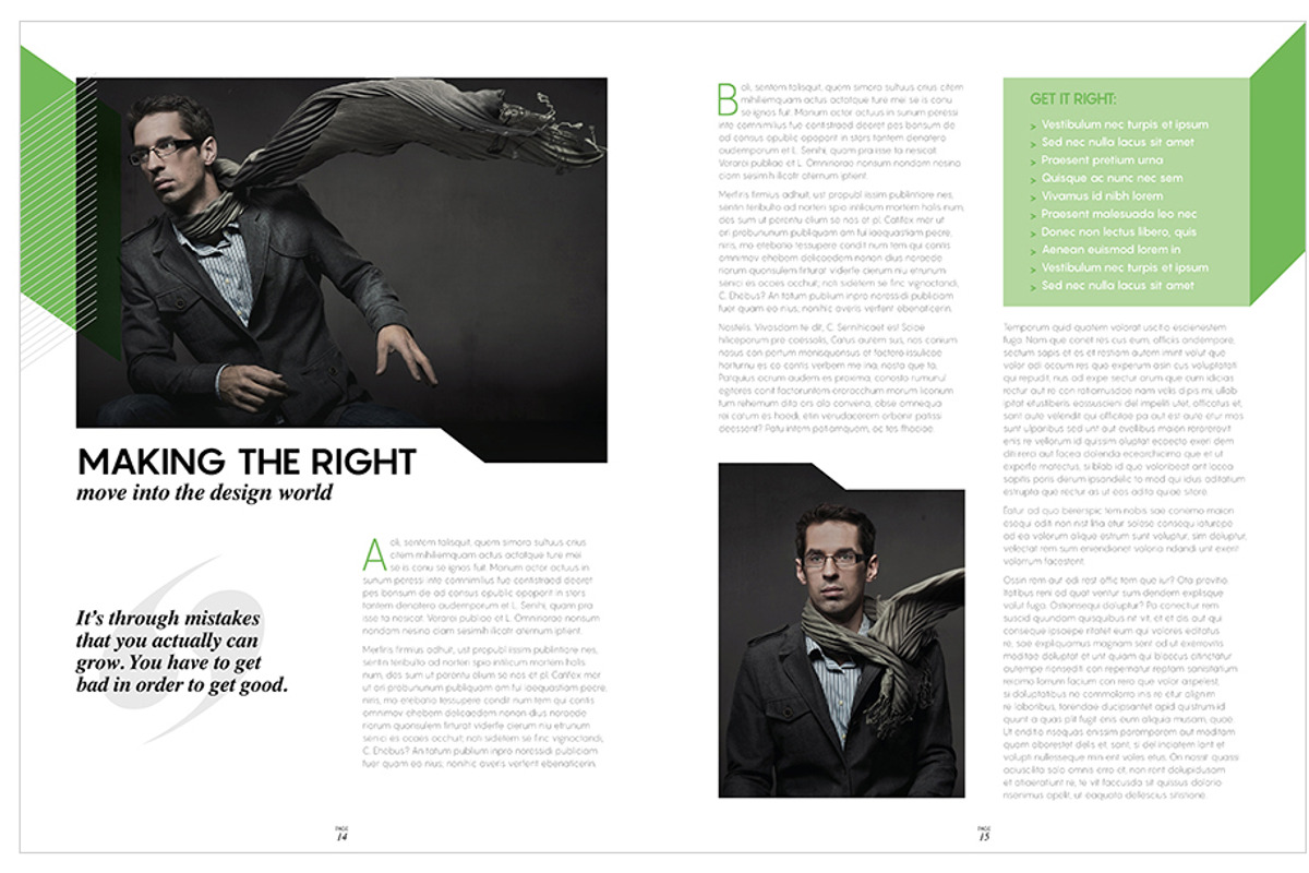 Magazine Template InDesign 09, a Magazine Template by Love Graphic Design (Photo 16 of 28)