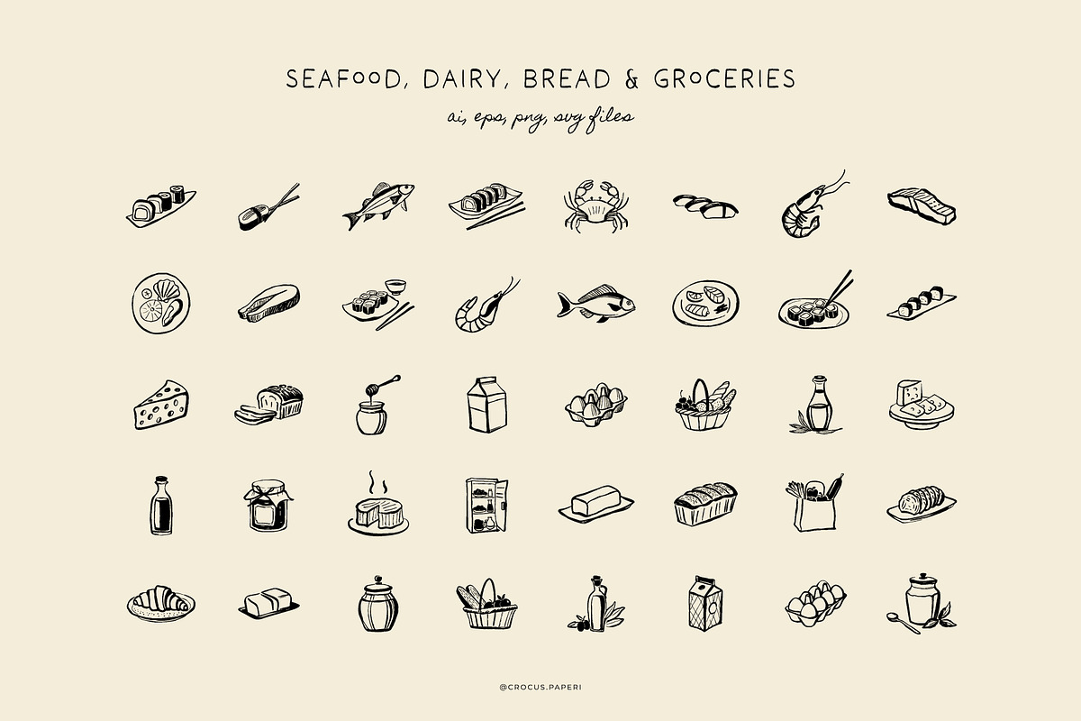 FOOD & COOKING illustrations, a Food Illustration by Crocus Paperi (Photo 5 of 7)