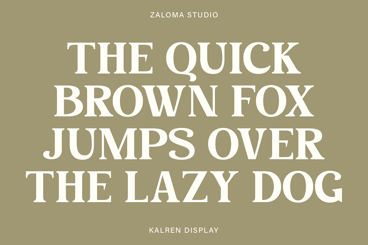Kalren Display, a Serif Font by Zaloma Studio (Photo 10 of 13)