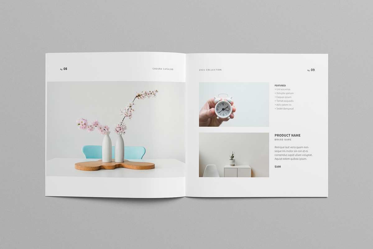 Minimal Square Catalog, a Brochure Template by Meenom Templates (Photo 14 of 14)