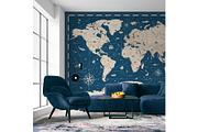 Kids World Map Vintage Vector, a Graphic by PorcuPen Works (Thumbnail 2 of 7)