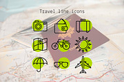 Travel line icons, a Duotone Icon by Lyolya Profitrolya (Thumbnail 1 of 2)