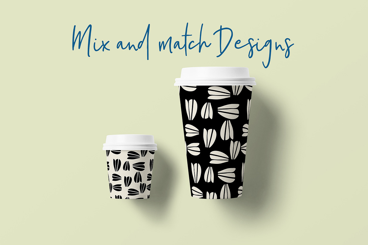 Modern Florals  Seamless Patterns, a Pattern Graphic by Sweet Fig (Photo 5 of 6)