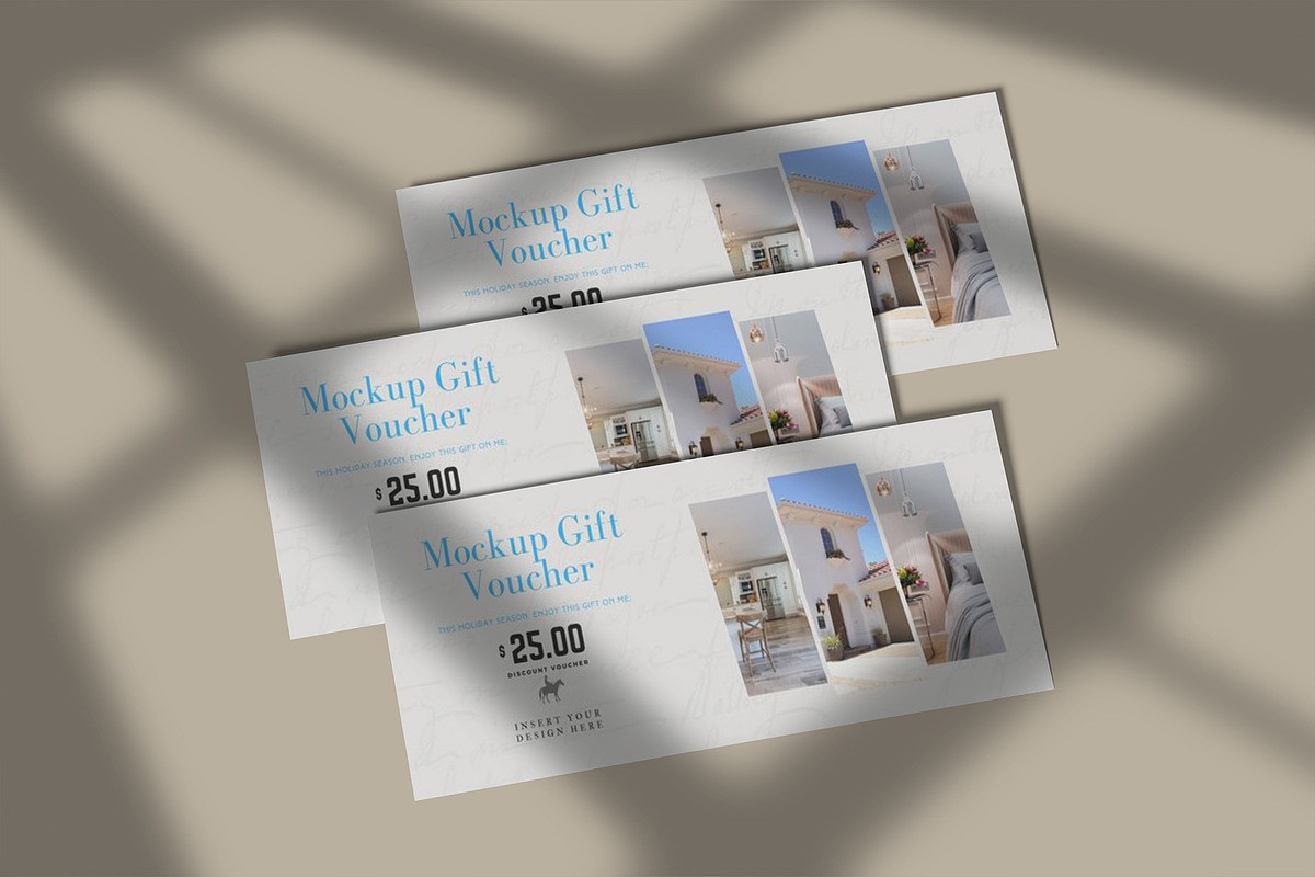 Gift Voucher Mockup, a Print Template by lamorastudio (Photo 11 of 12)
