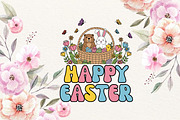 Cute Easter Groundhog Clipart Set, a Graphic by T-shirt Pond (Thumbnail 3 of 8)