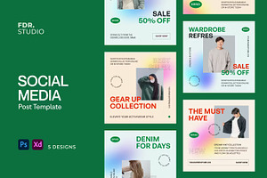 Fashion Sale Social Media Template, a Social Media Template by FDR Studio