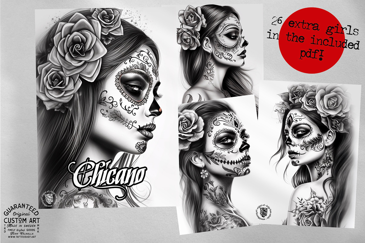 Chicano design bundle, a Brush Add-On by Studio.Valhalla (Photo 4 of 5)