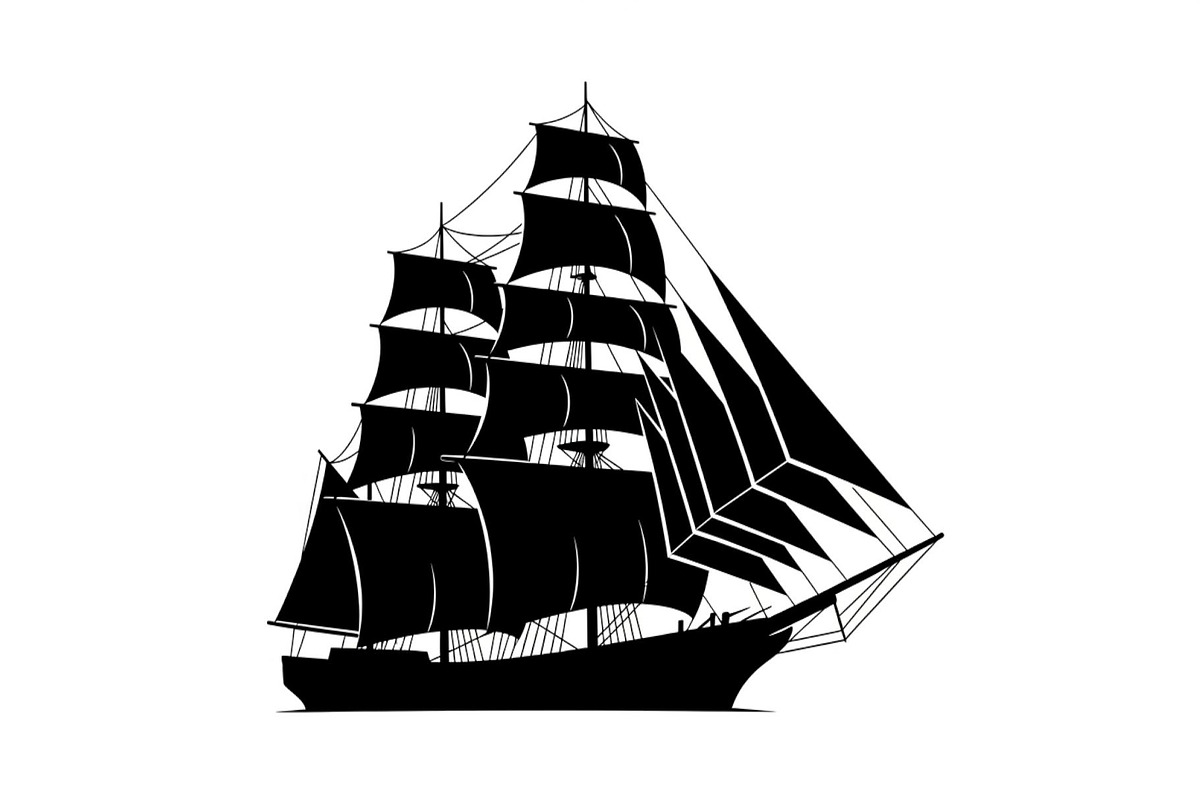 Vintage Sailing Ship SVG Bundle, an Illustration by Designs_River (Photo 8 of 31)