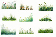 Spring Green Grass Border Clipart, an Illustration by Designworld (Thumbnail 5 of 5)