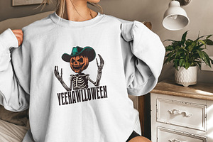 Yeehawlloween Western PNG, Trendy