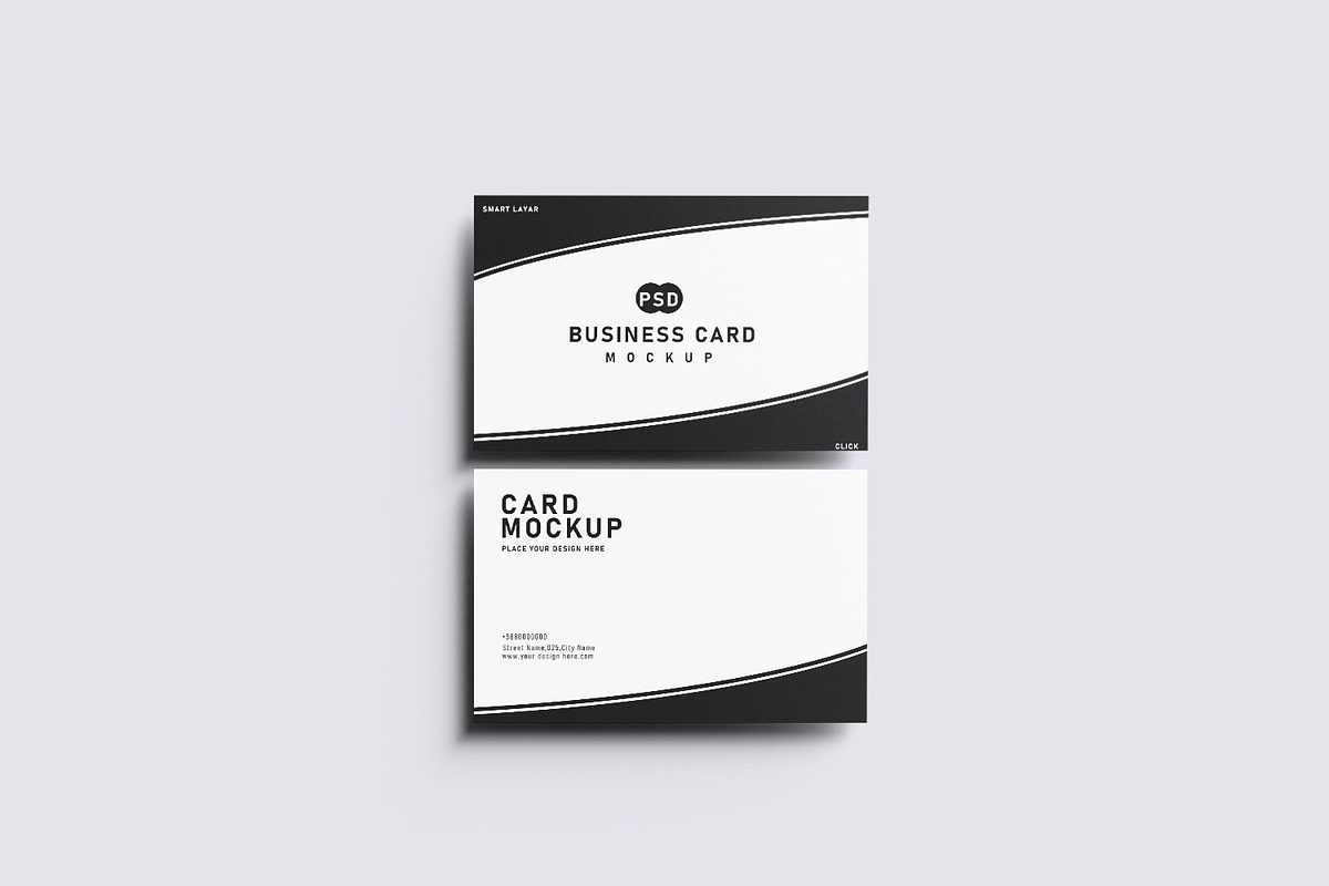 Business Card Mockup, an Advertising Mockup by pixelmock (Photo 4 of 13)