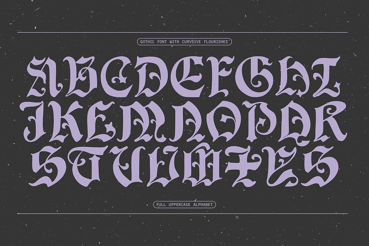 Obscura Gothic, a Blackletter Font by Blaine Pate Studio (Photo 4 of 4)