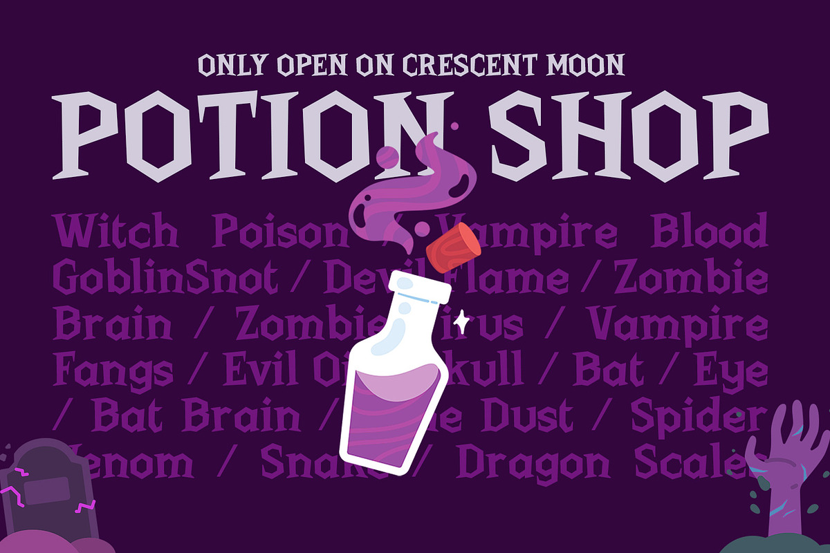 Sporken - Halloween Gothic Font, a Serif Font by Drizy (Photo 2 of 10)