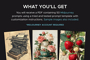 50 Shabby Chic Mixed Media Prompts, an Object Graphic by MadeByAI Studio (Thumbnail 2 of 5)