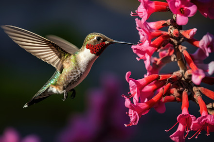 Female Ruby-throated Hummingbird in, a Photo by Iftikhar Alam