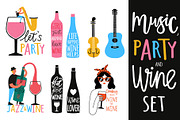 Music, party and wine collection, an Animal Illustration by JULYMILKS (Thumbnail 1 of 8)