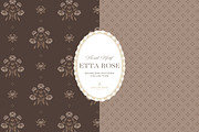 Vintage Brown Floral Print Patterns, a Pattern Graphic by Eclectic Anthology (Thumbnail 5 of 14)