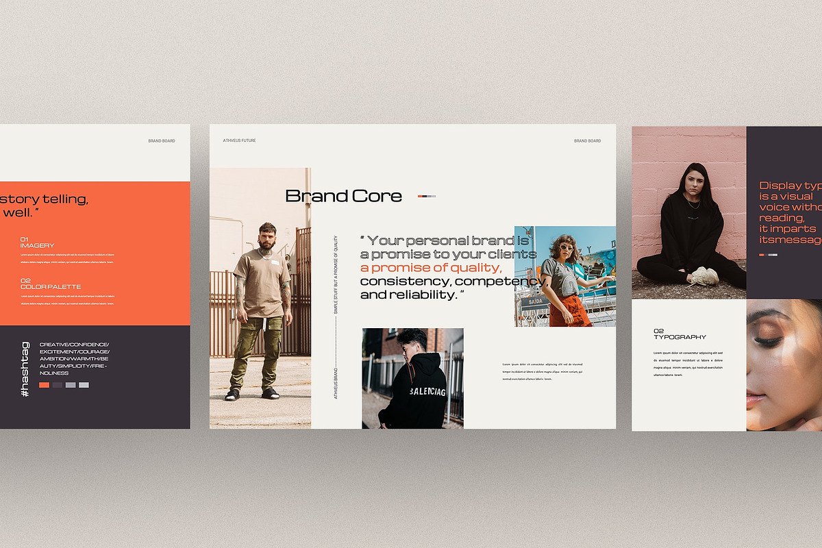 ATHVEUS - Powerpoint Brand Board, a Presentation Template by notgreystudio (Photo 6 of 11)