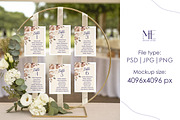 Seating Chart Mockup PSD Canva 5x7, a Mockup by Mie Mockup Studio (Thumbnail 2 of 7)