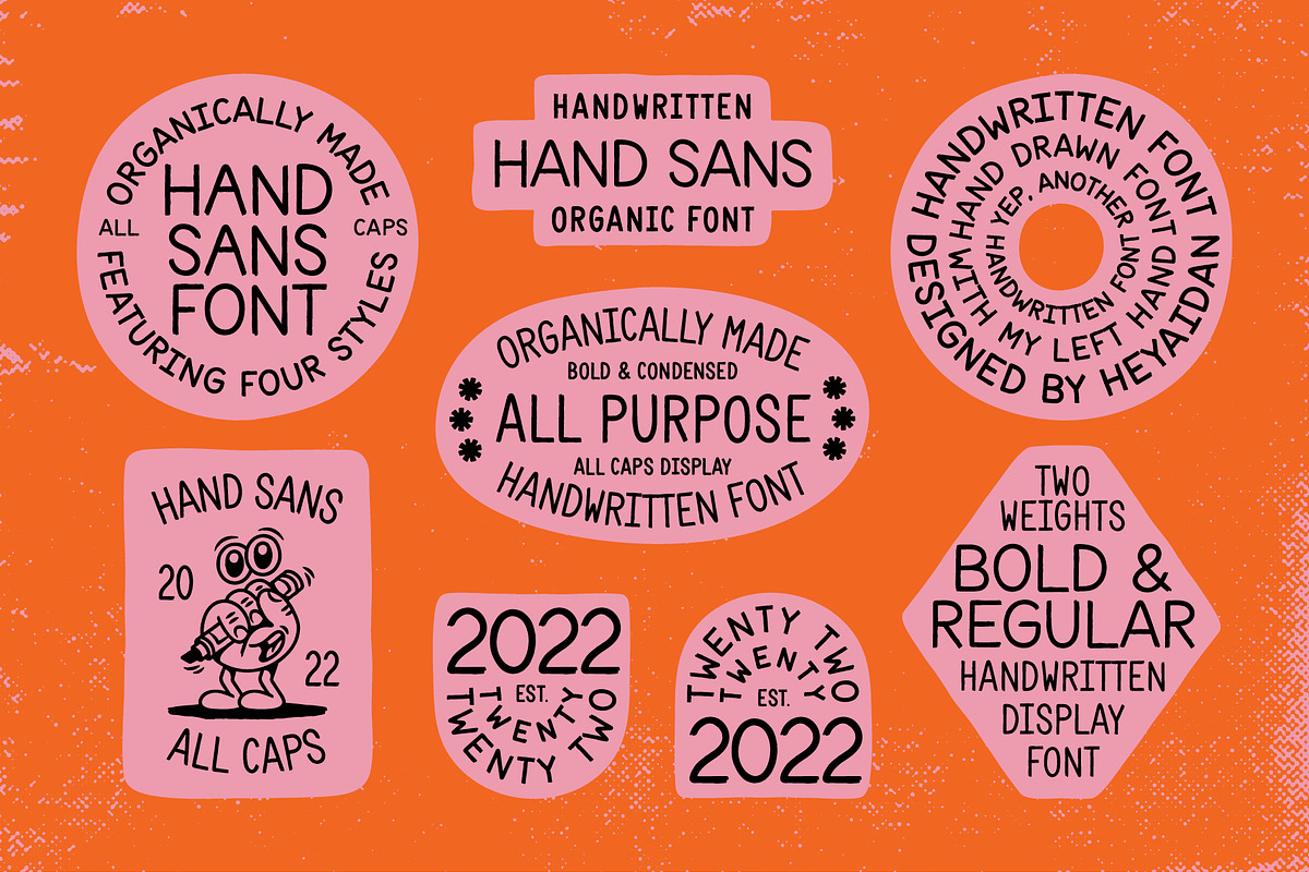 Hand Sans | Handwritten Marker Font, a Handwritten Font by Odd Copy (Photo 2 of 6)