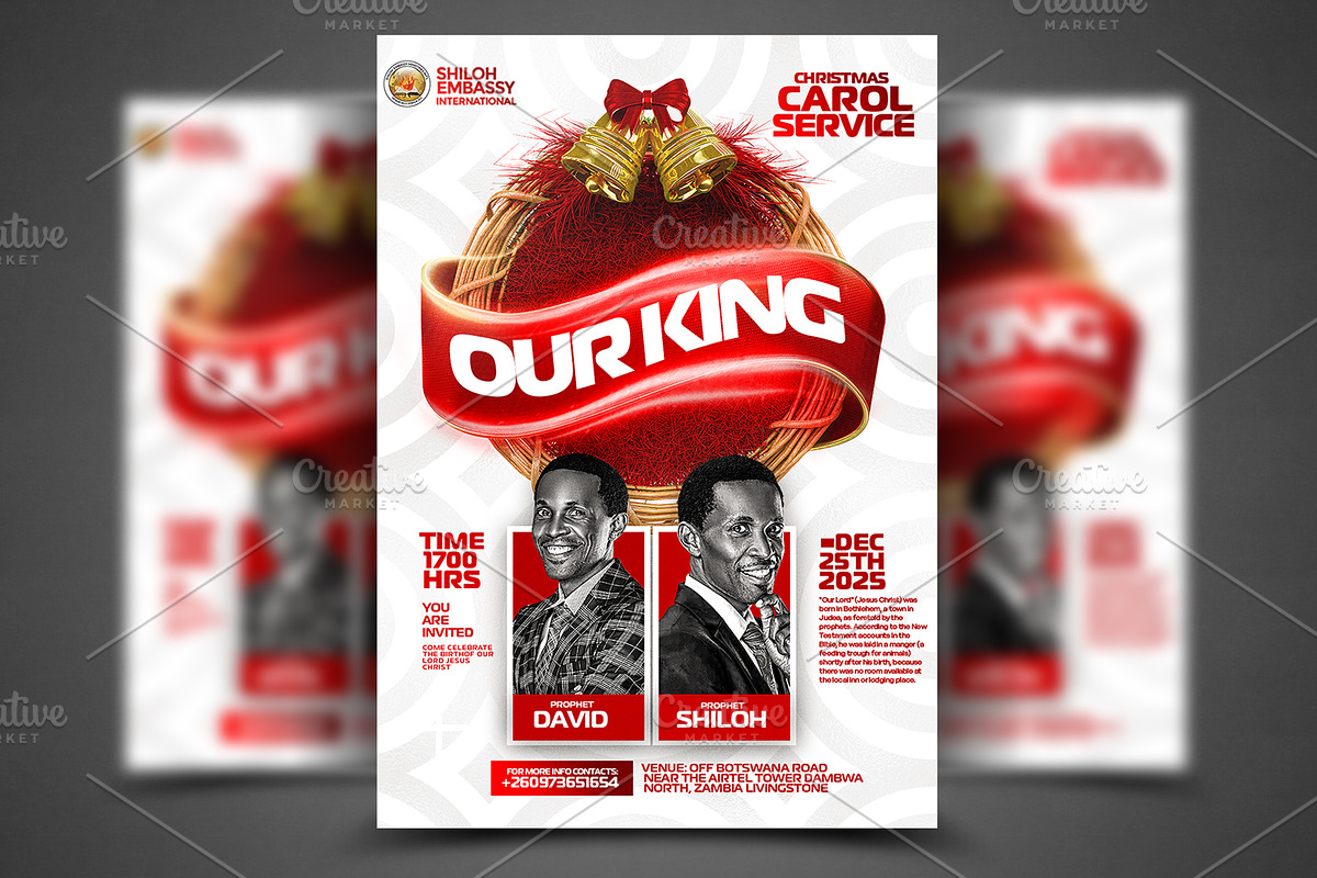 Christmas carol service Template, a Social Media Template by church flyer templates (Photo 1 of 4)