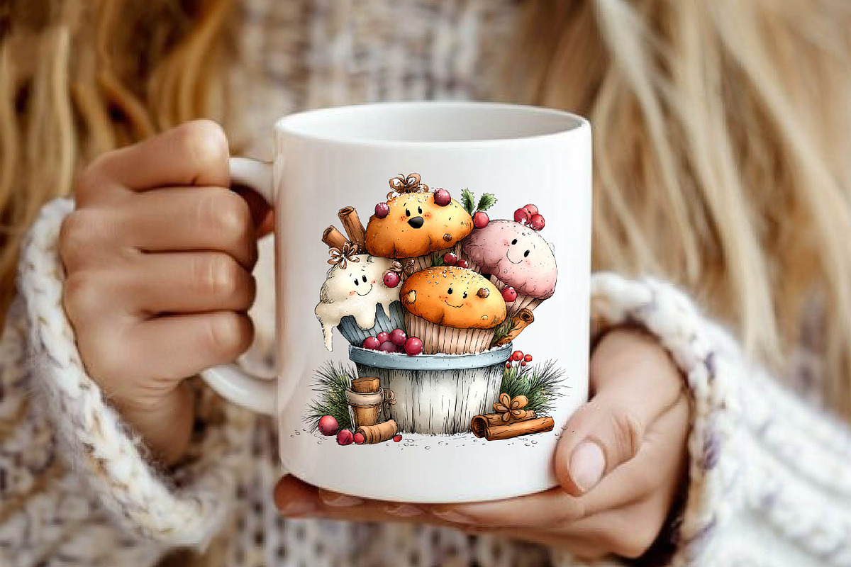 Christmas Baking Clipart Bundle, a Seasonal Illustration by fashionaddict (Photo 7 of 7)