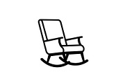 Rocking Chair Silhouette Bundle, an Illustration by Designs_River (Thumbnail 15 of 51)