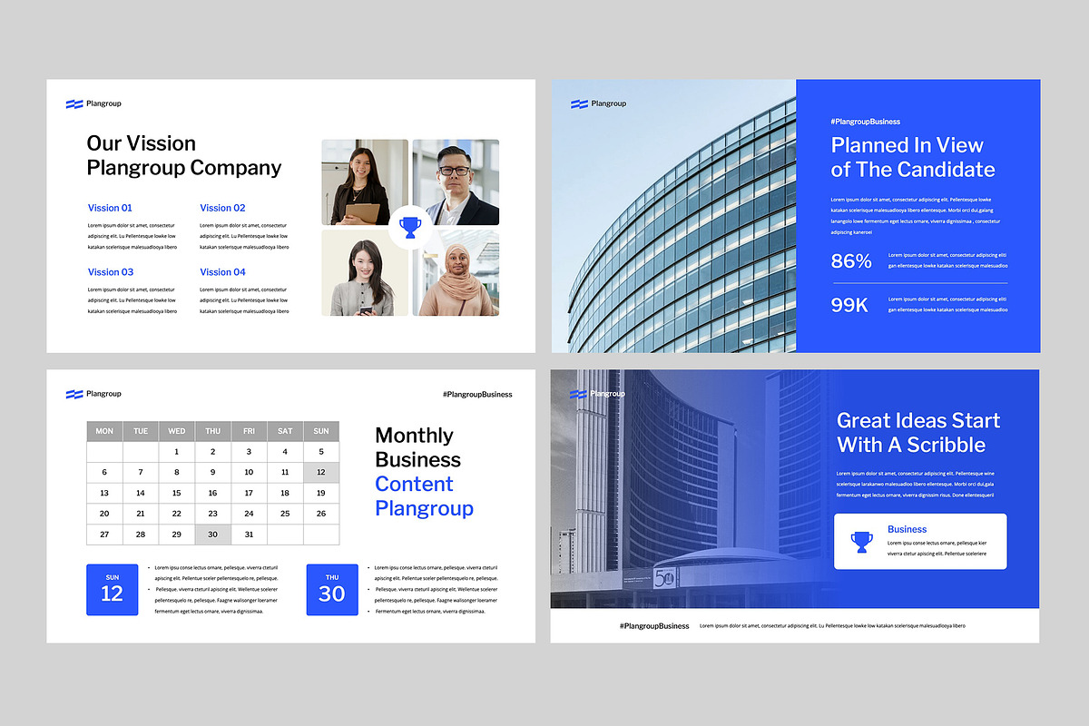 PLANGROUP - Powerpoint Template, a Presentation Template by rgbryand