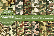 Duck Camo Seamless Patterns, a Pattern Graphic by DreamCafeArt (Thumbnail 1 of 5)
