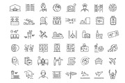 Aviation icons set, an Outline Icon by Tettygreen (Thumbnail 2 of 3)