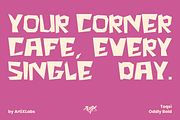 TOQSI Bold Quirky Geometric Typeface, a Script Font by ArtiXLabs (Thumbnail 3 of 10)