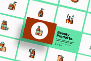 Beauty Products | 20 Thin Line Icons, an Outline Icon by Alex Blogoodf (Thumbnail 10 of 11)