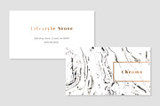 White Marble + Copper Business Card, a Business Card Template by Human-made. Made to feel. (Thumbnail 4 of 4)