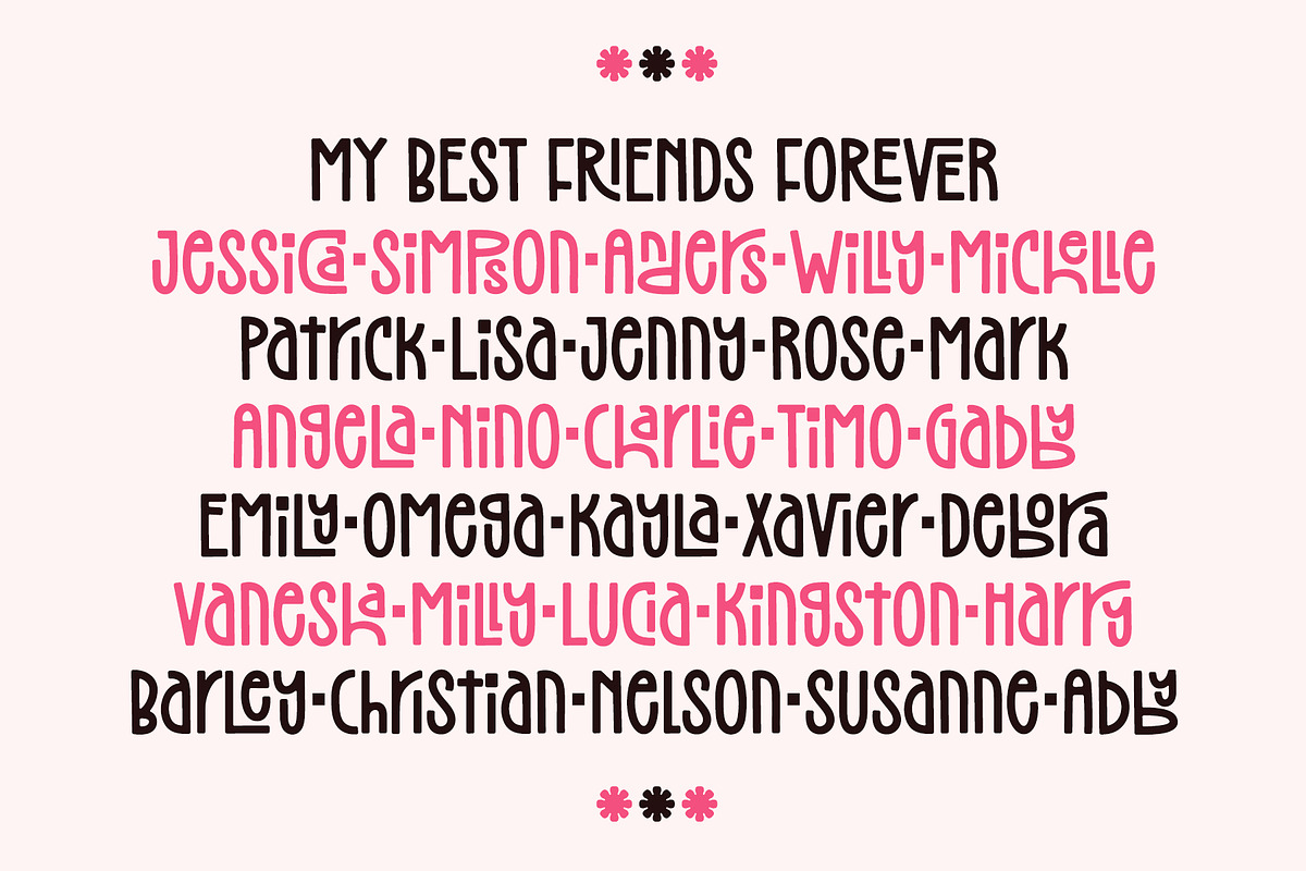 Brother Happyland - Fun Cute Font, a Sans Serif Font by Airotype (Photo 6 of 11)