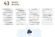 AI Hollow + Wooden + Sketch Brushes, a Brush Add-On by 103cia (Thumbnail 3 of 3)