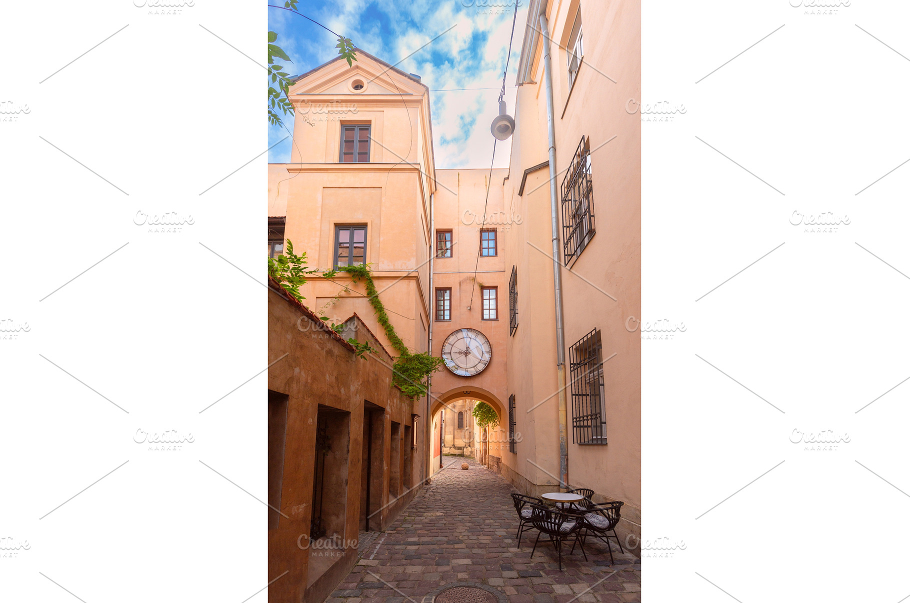 Clock Yard with a Tower in Lviv, an Architecture Photo by kavalenkava