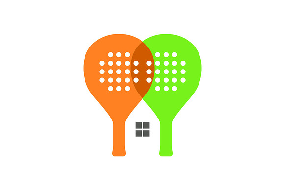 Padel Racket with House Logo Design preview 2