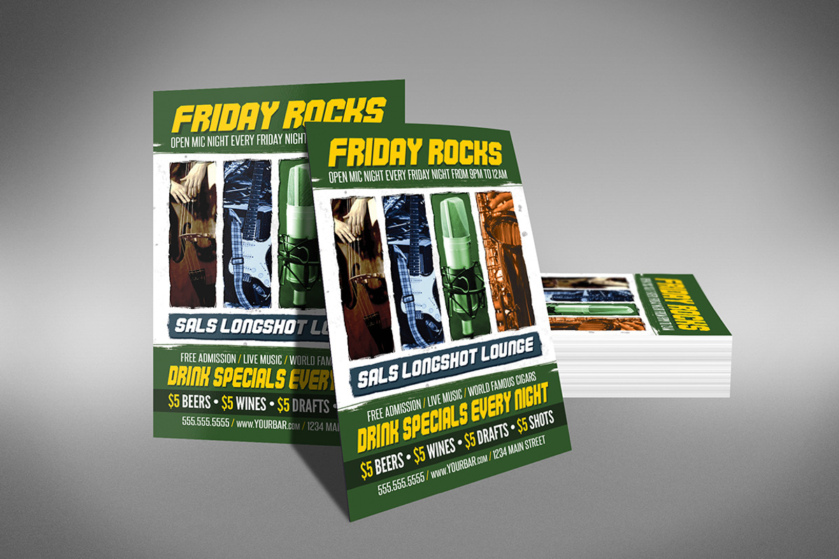 Open Mic Night Flyer, a Flyer Template by Creativenauts (Photo 3 of 4)